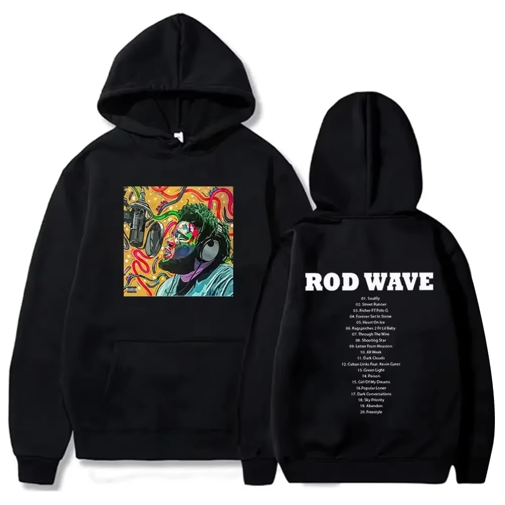 Rapper Rod Wave Hoodies Streetwear Y2k Hoodie Harajuku Casual Pullover Oversized Fleece Sweatshirt Long Sleeve Printed Hoody