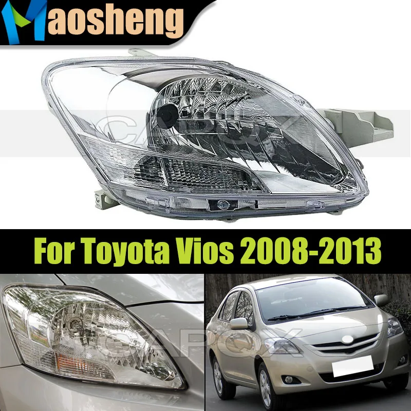 

Manual Or Electric Front Headlight Head Light Without Bulbs For Toyota Vios 2008-2013 Headlamp Driver Light Replacement