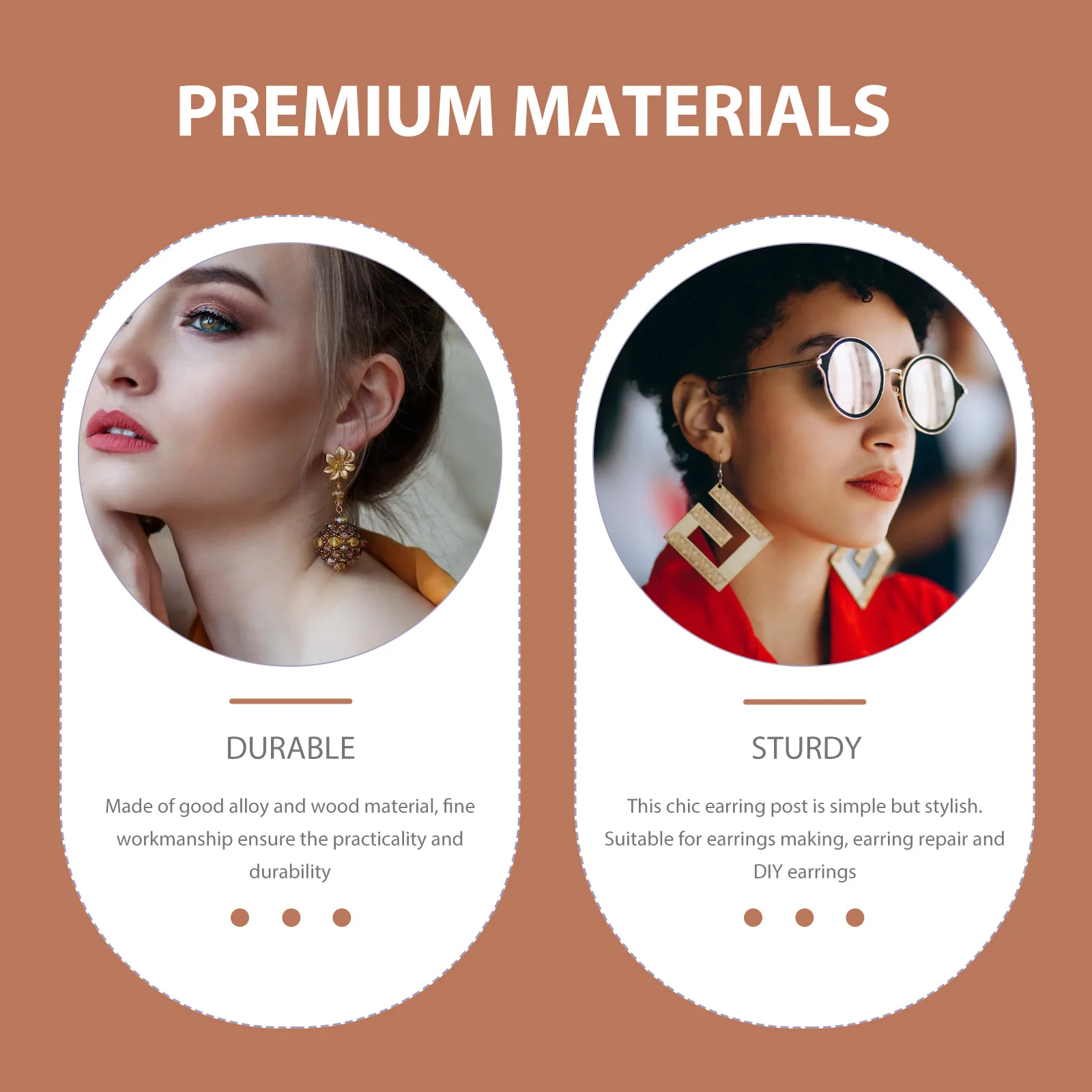 

20pcs Diy Posts Wooden Bases Jewelry Making Supplies Flat Pins Earring Repair Accessories Diy Studs Kits Earring Charms Supplies