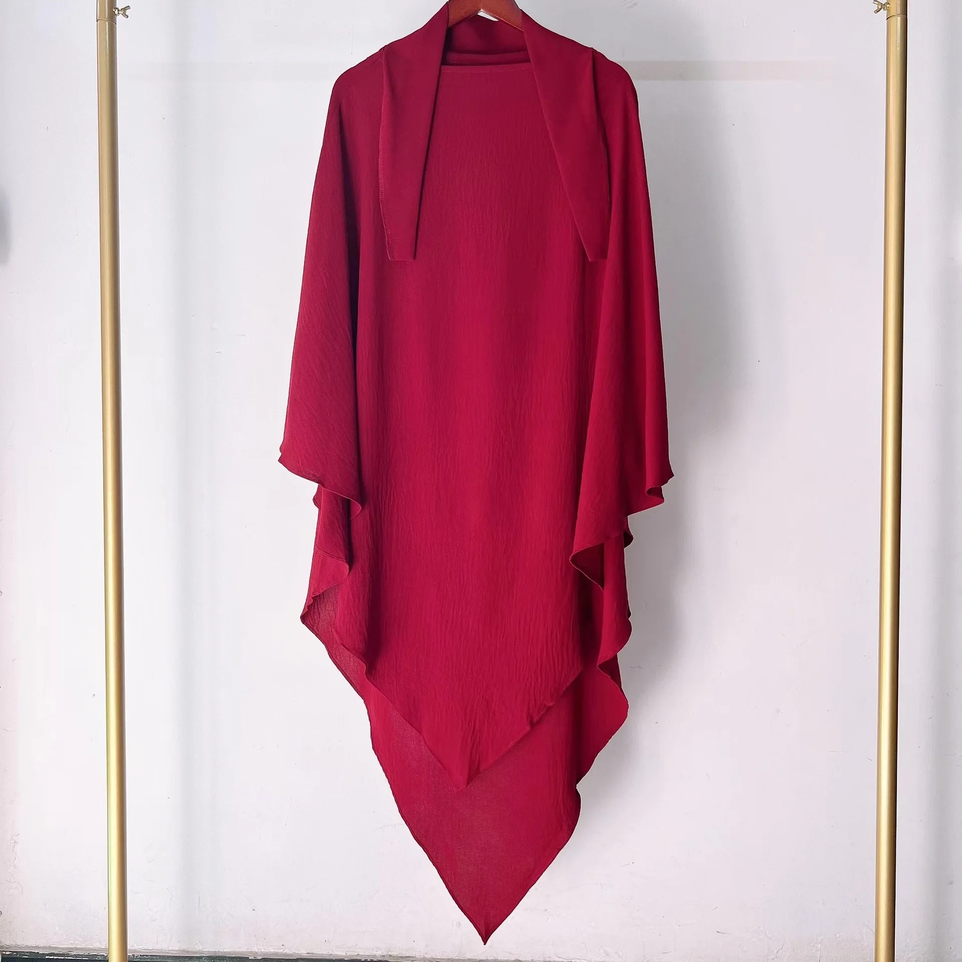 

Eid Prayer Garment Long Khimar Islamic Women Hijab Sleeveless Hooded Tops Abaya Robe Ramadan Abayas Muslim Arab Niqab Hijab