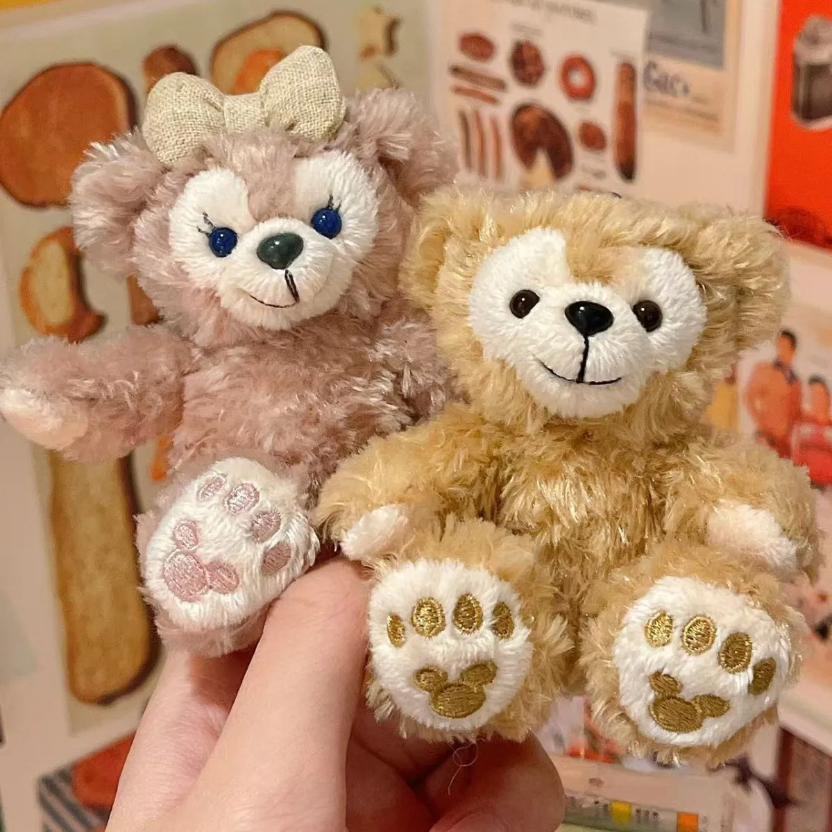 MINISO لطيف دافي الدب شيرلي أفخم قلادة لطيف دمية حقيبة سلسلة مفاتيح قلادة الفتيات هدية موضة إكسسوارات الأمتعة