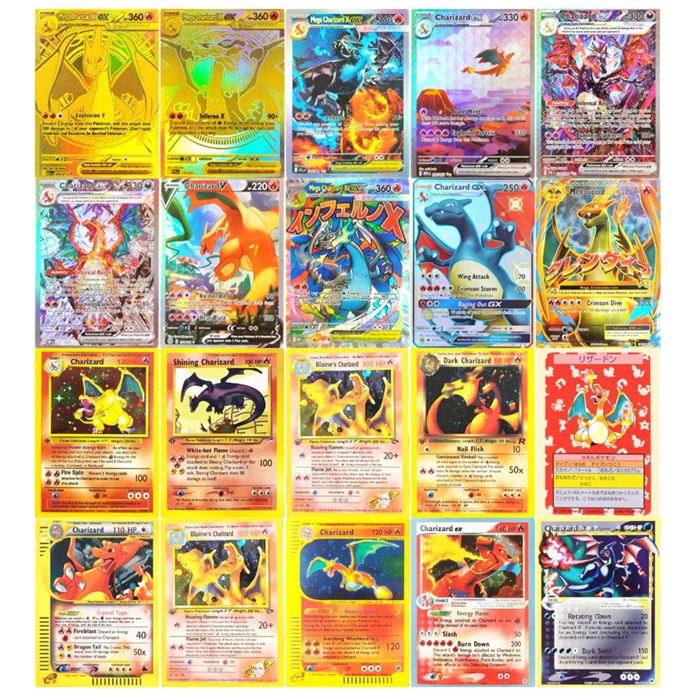 

Коллекционная карточная игра PTCG: Английская версия карт Pokemon MEGA Charizard EX V X Y Vmax