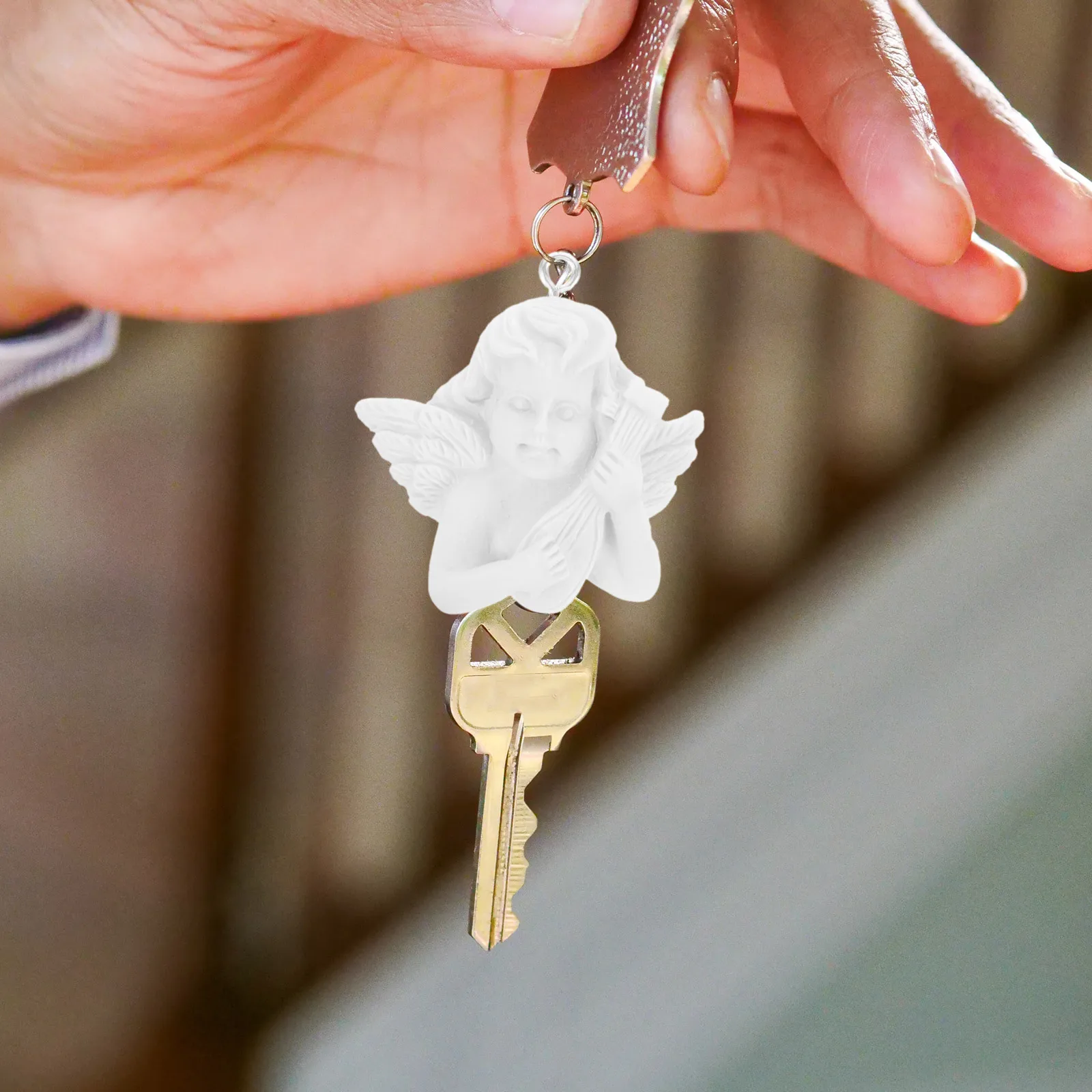 จี้รูปนางฟ้า งานละเอียดประณีต 10 ชิ้น สำหรับทำเครื่องประดับ DIY จี้ห้อยต่างหู สไตล์สุ่ม