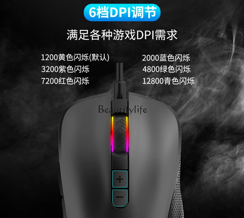 **G5-L wired gaming e-sports luminous RGB mouse usb computer special CFLOL