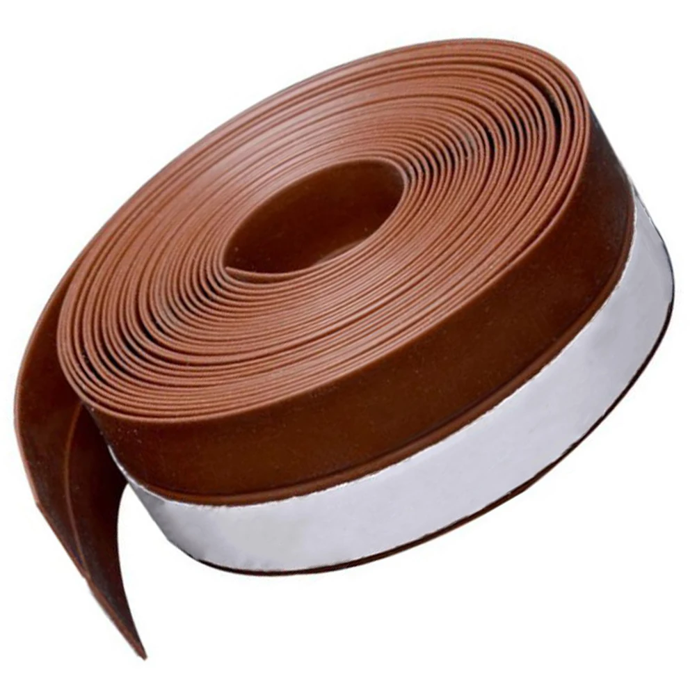 

25mm Self Adhesive Door Window Seal Strip Soundproof Waterproof 10m Brown Glass Flexible Durable Sealing Strip Home Use