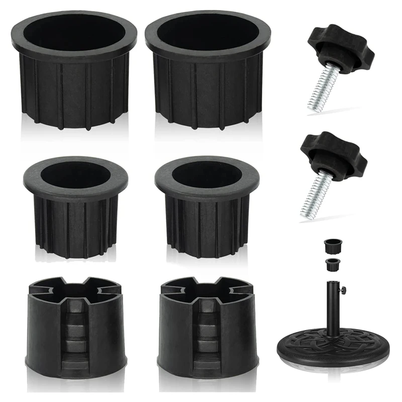 8 Pcs Parasol Base Stand Umbrella Base Stand And Cap Patio Umbrella Stand Replacement Parts Stand Base Stabilizer