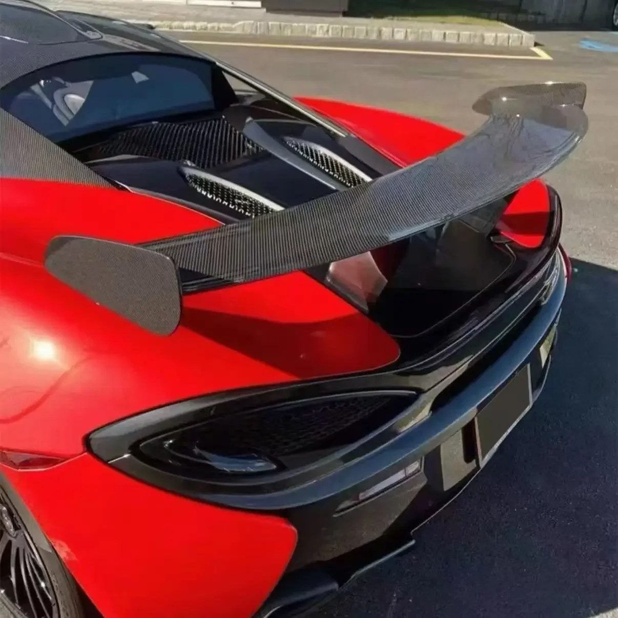 

Hot Sale Carbon Fiber Style Rear Trunk Tail Wing for Mclaren 570s 570gt 540c Rear Spoiler