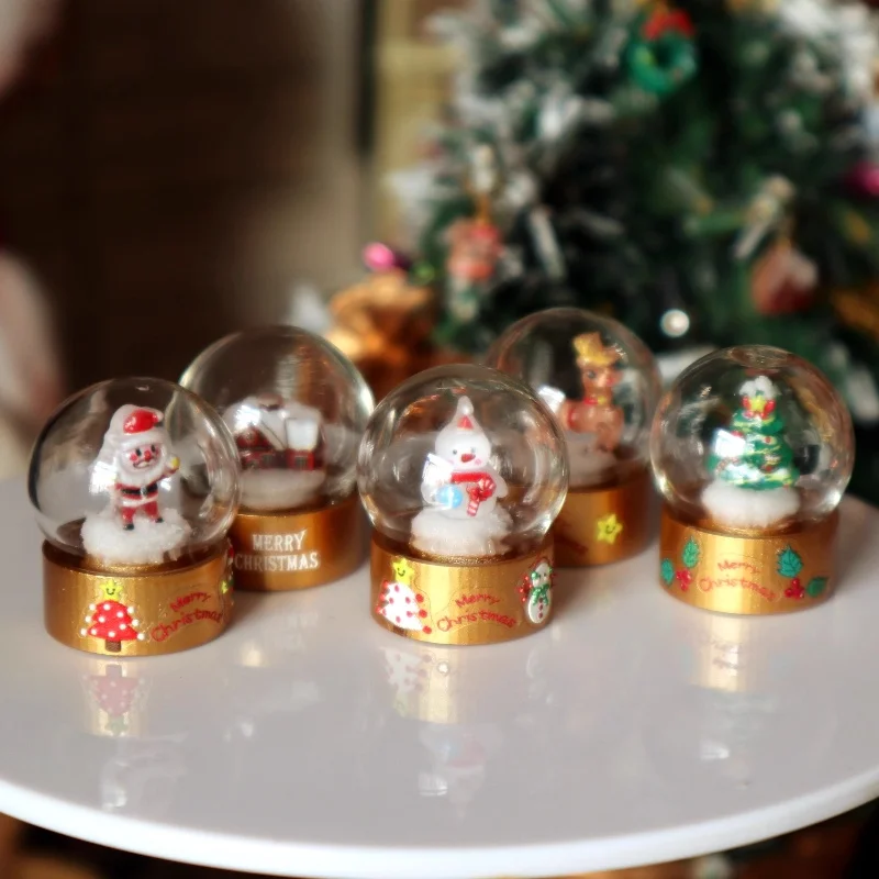 

1:6 Doll House Mini Model Furniture Accessories Christmas Crystal Ball Ornament Bjd Ob11 Gsc Blyth Soldier Lol Shooting Props