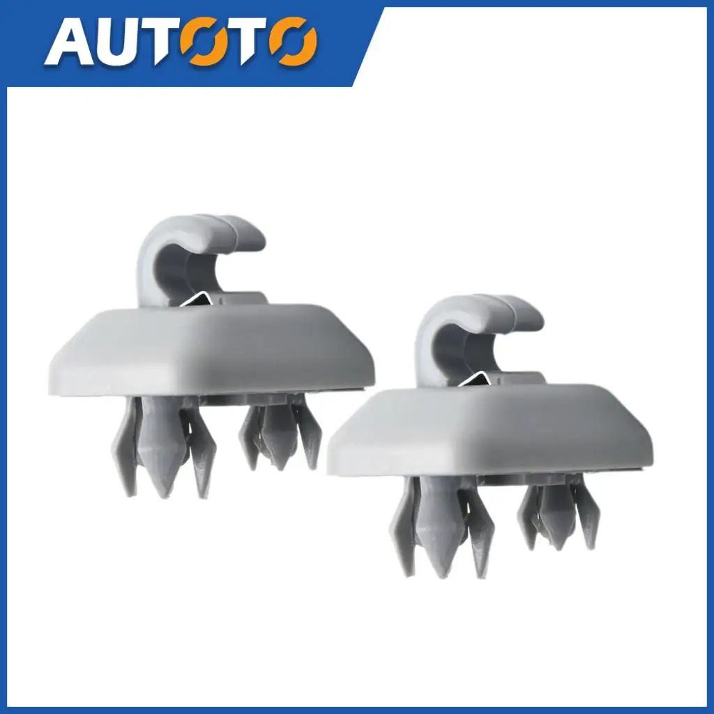 

2pcs Gray Sun Visor Clip Holder Hanger for Audi A3 A5 Q3 Q5 TT RS3 RS4 2.0 3.0L V6 L4 8U0857562A