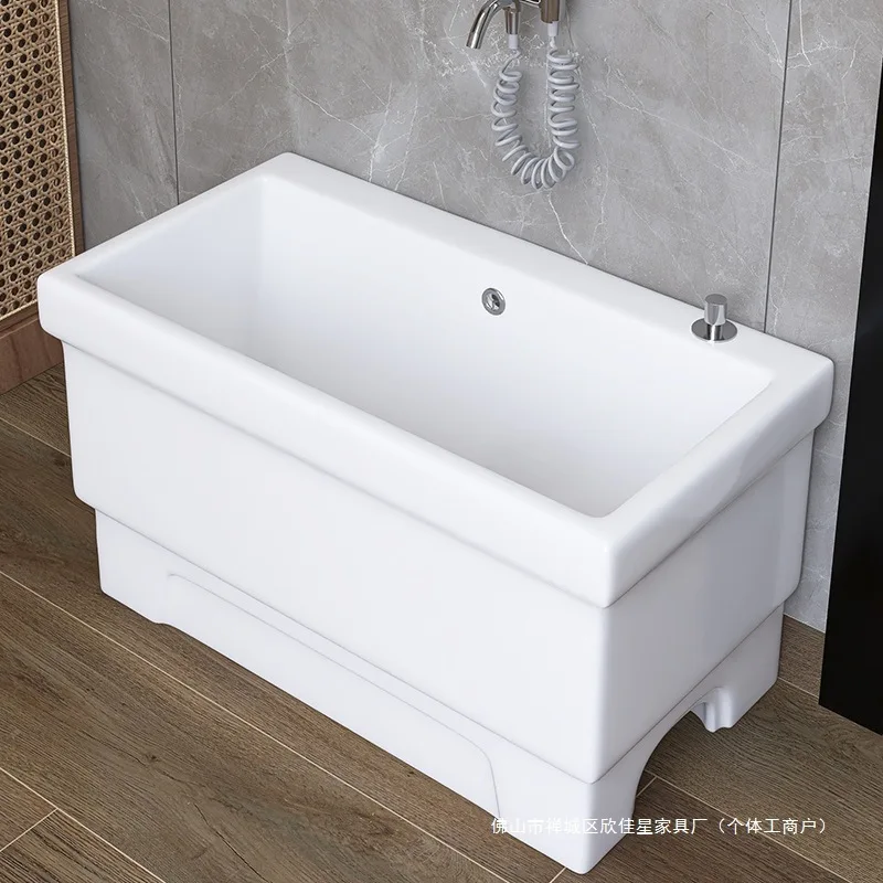 Balcony extra large super long pool ceramic washing mop pool rectangular mop  floor-to-ceiling household mop pool floor basi