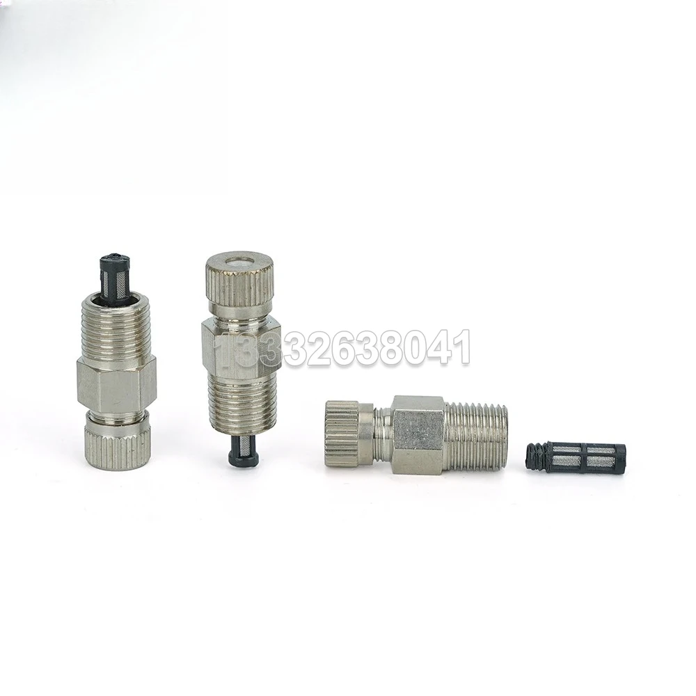 Discount High Pressure Anti Drip Fogging Misting Nozzle 1/8" SS Male Greenhouse Irrigation Garden Sprinklers Humidification