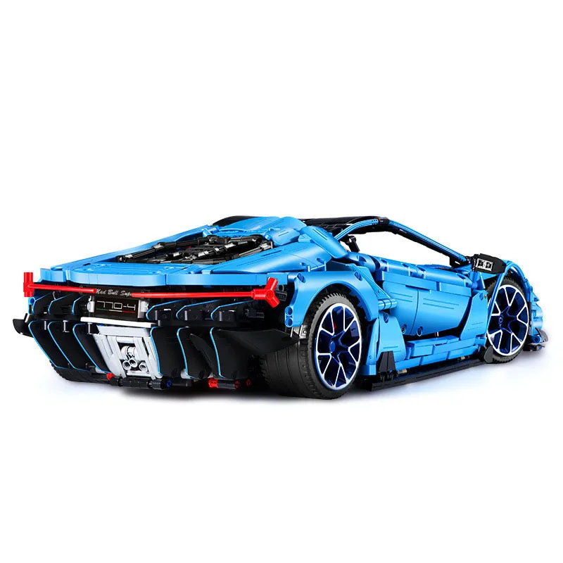 Creative static model of Crazy Bull sports car, challenging assembly model, educational toy figurine, birthday gift