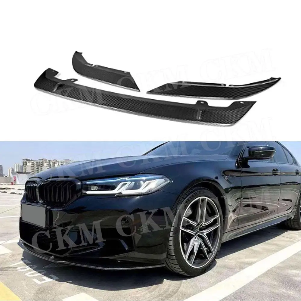 

Carbon Fiber Front Bumper Lip Chin Spoiler for BMW 5 Series F90 M5 LCI Competition 2021+ Car Bumper Accessories