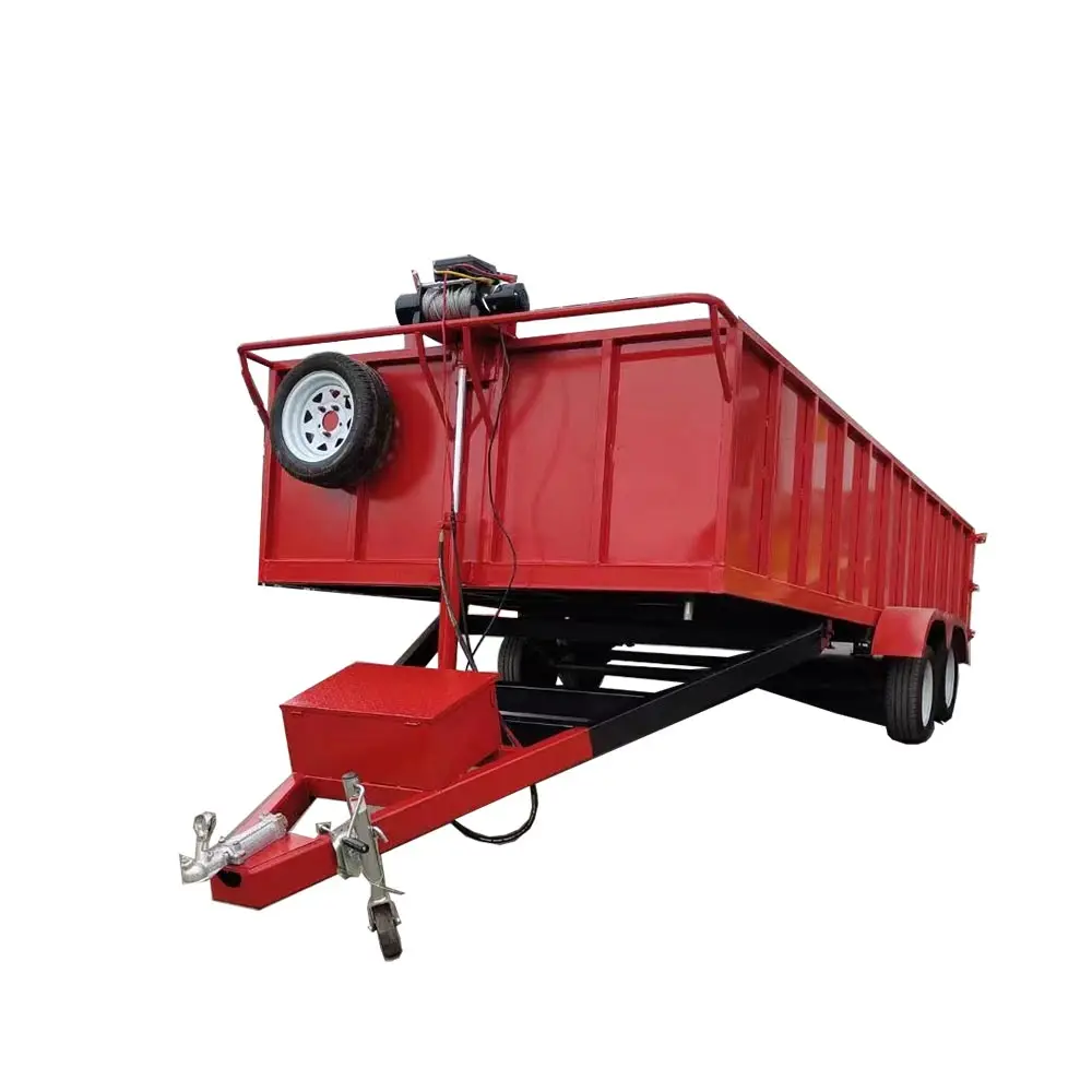 10x5 Tipping Trailer 7k Dump Trailer For Mini Excavator