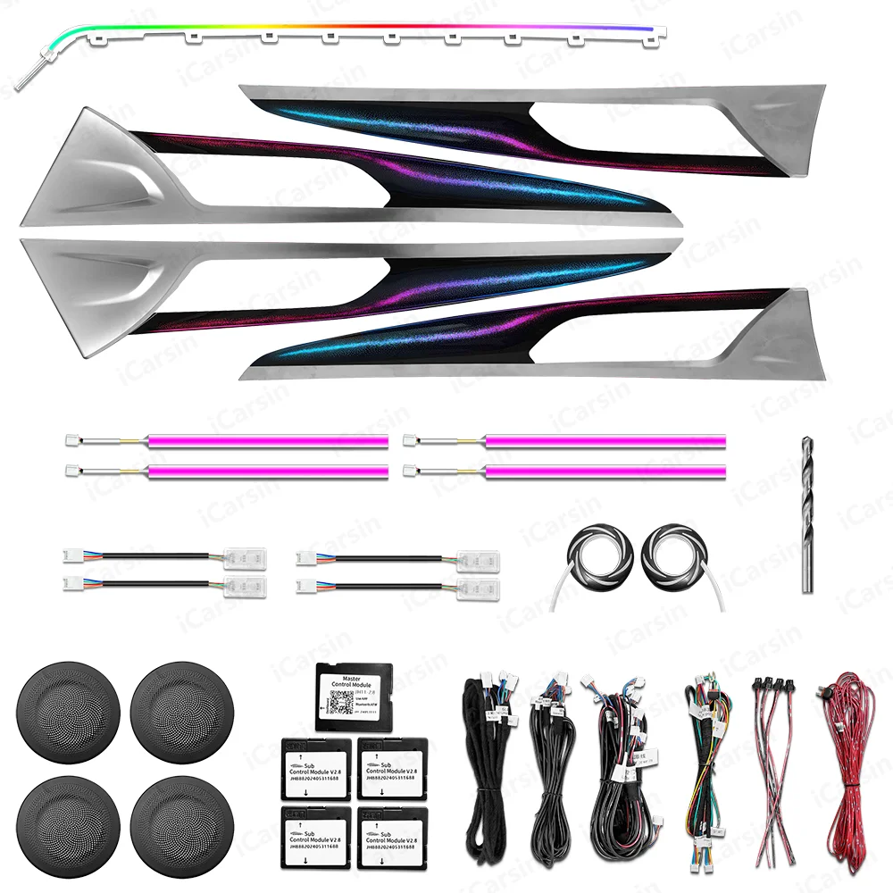 

Обновление ICarsin, 256 цветов, симфоническое освещение салона автомобиля для BMW X3 X4 G01 G02 2018-2024, аксессуары для отделки атмосферы