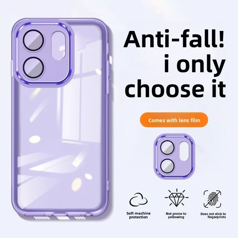 حزمة كاملة شفافة لهاتف OPPO Reno 15/14Pro 15ProMax 15/14/FS A5Pro A6Pro/A3 4G A6Pro/A5X/A5/A3X/A3 5G A40/A40M جراب هاتف