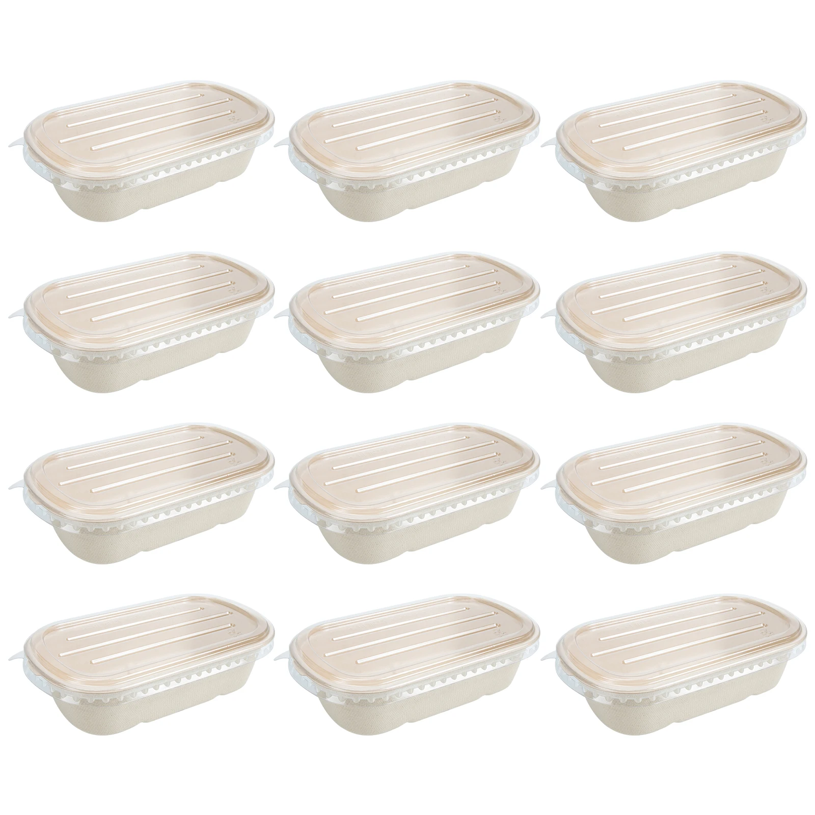 

Disposable Food Containers Large Capacity Waterproof Heat Resistant Biodegradable Takeout Boxes Microwave Safe Salad Packaging