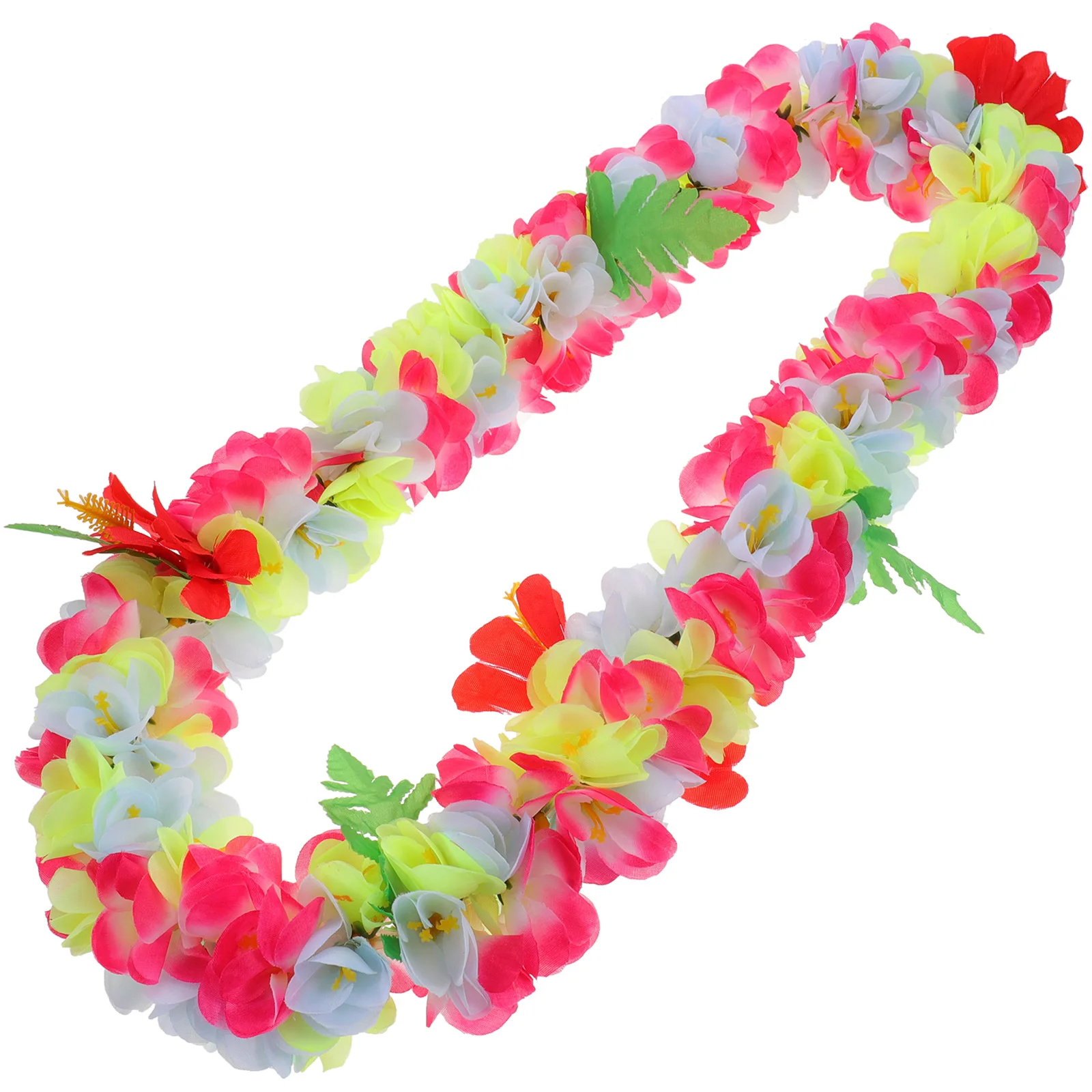 

Artificial Flower Wreath Hawaiian Garlands Summer Beach Lightweight Garland Luau Supplies Vibrant Colors