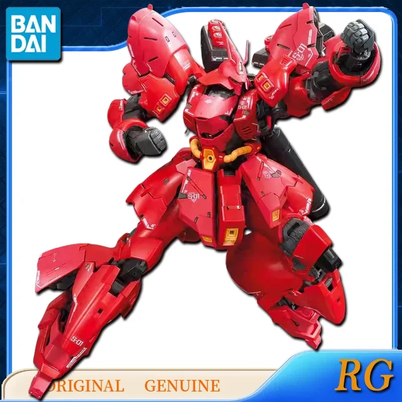 Bandai Original Genuine GUNDAM RG MSN-04 SAZABI Figurki akcji z anime Zabawki dla chłopców Dziewczynki Prezent dla dzieci Model kolekcjonerski Ozdoby