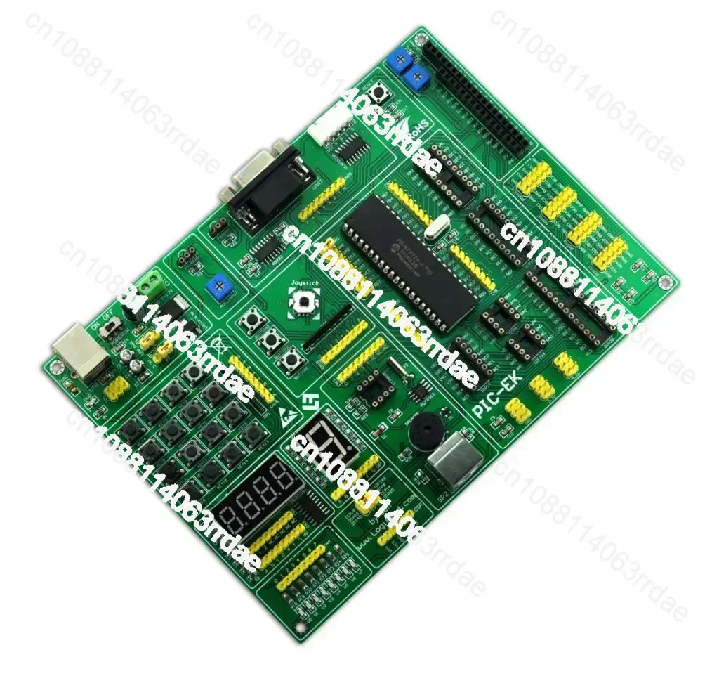 PIC Microcontroller Learning Development Board PIC-EK with PIC16F887 Microcontroller with Routines supports 8/14/18/20/28/40 pin