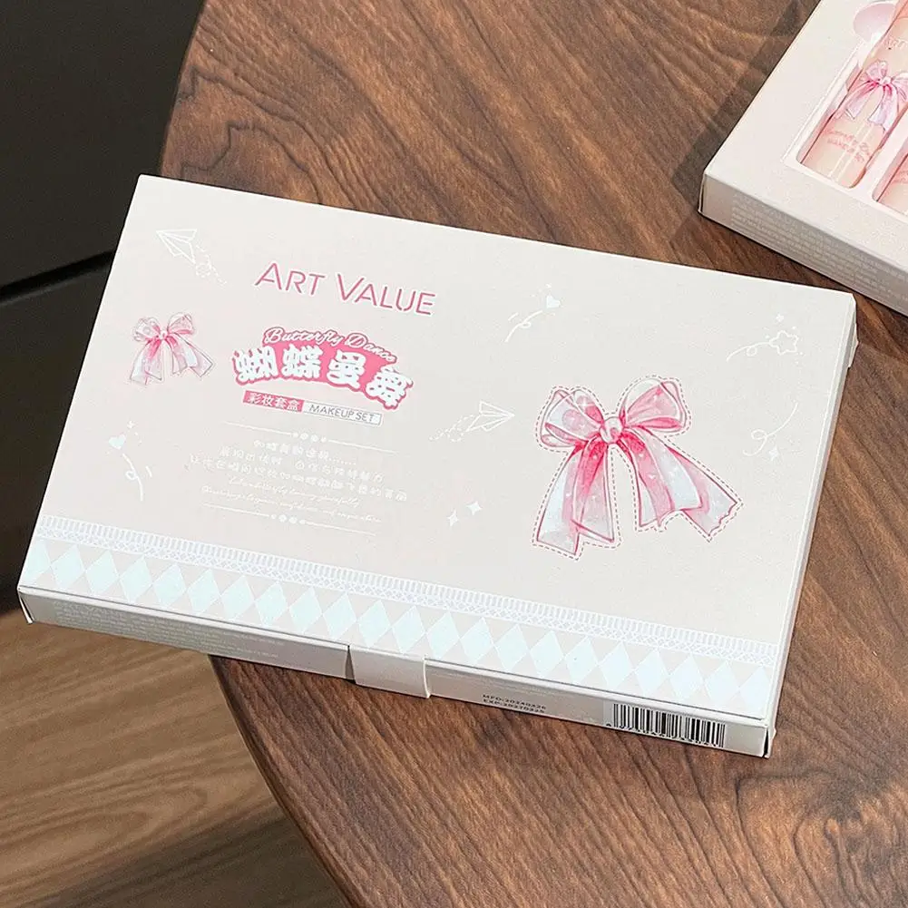 6 قطعة/صندوق ماتي أحمر الشفاه مجموعة الشفاه ماكياج المخملية عارية ملمع الشفاه ترطيب الشفاه الصقيل الوجه لوحة أحمر الخدود ماكياج مجموعة قلادة هدية #6