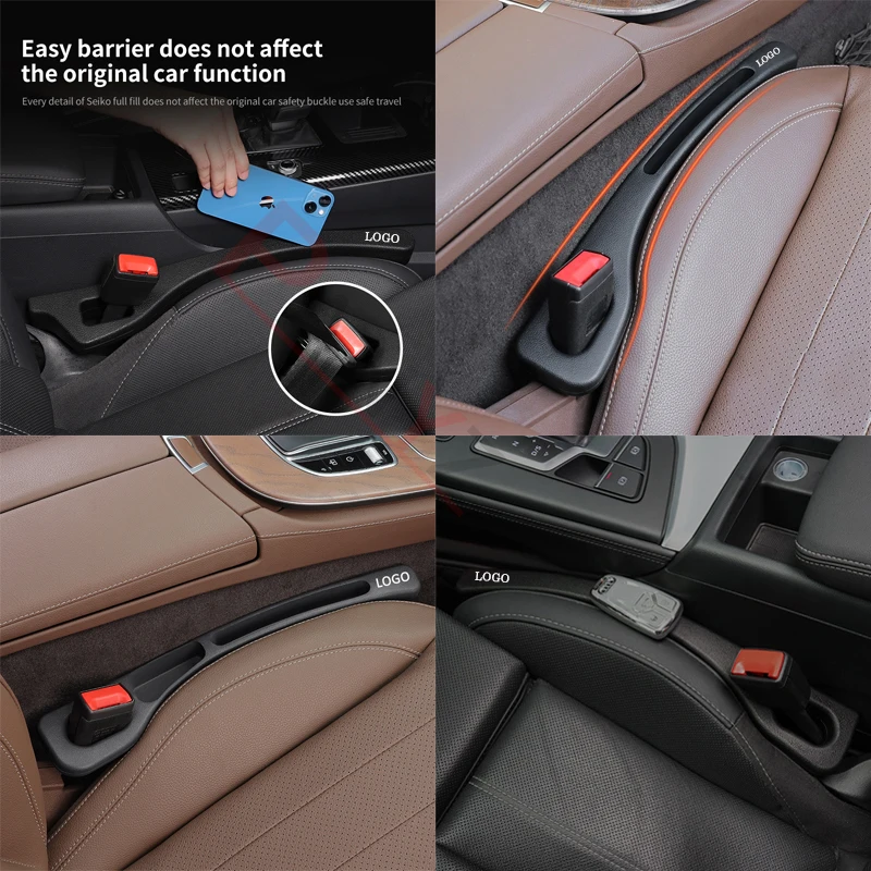 Car Seat Gap Filler Side Seam Plug Strip Car Styling Seat Gap For Fiat Grande Punto Tipo Stilo UNO Astra Bravo Panda Freemo