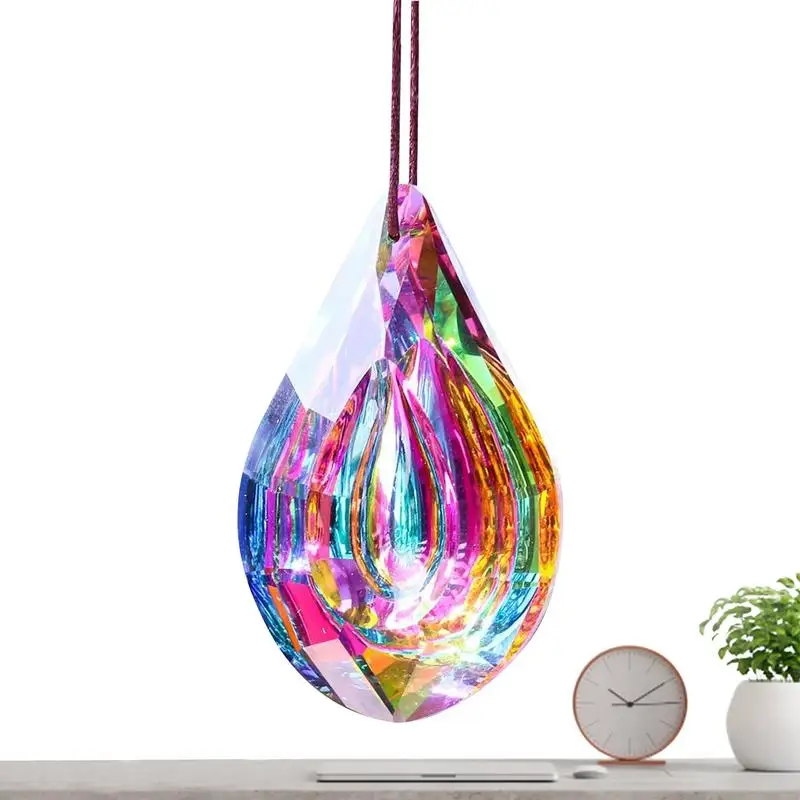 

Rainbow Prism Suncatchers For Window Hangable Colorful Crystal Glass Prisms Rainbow Pendant Sun Catcher For Living Room Bedroom