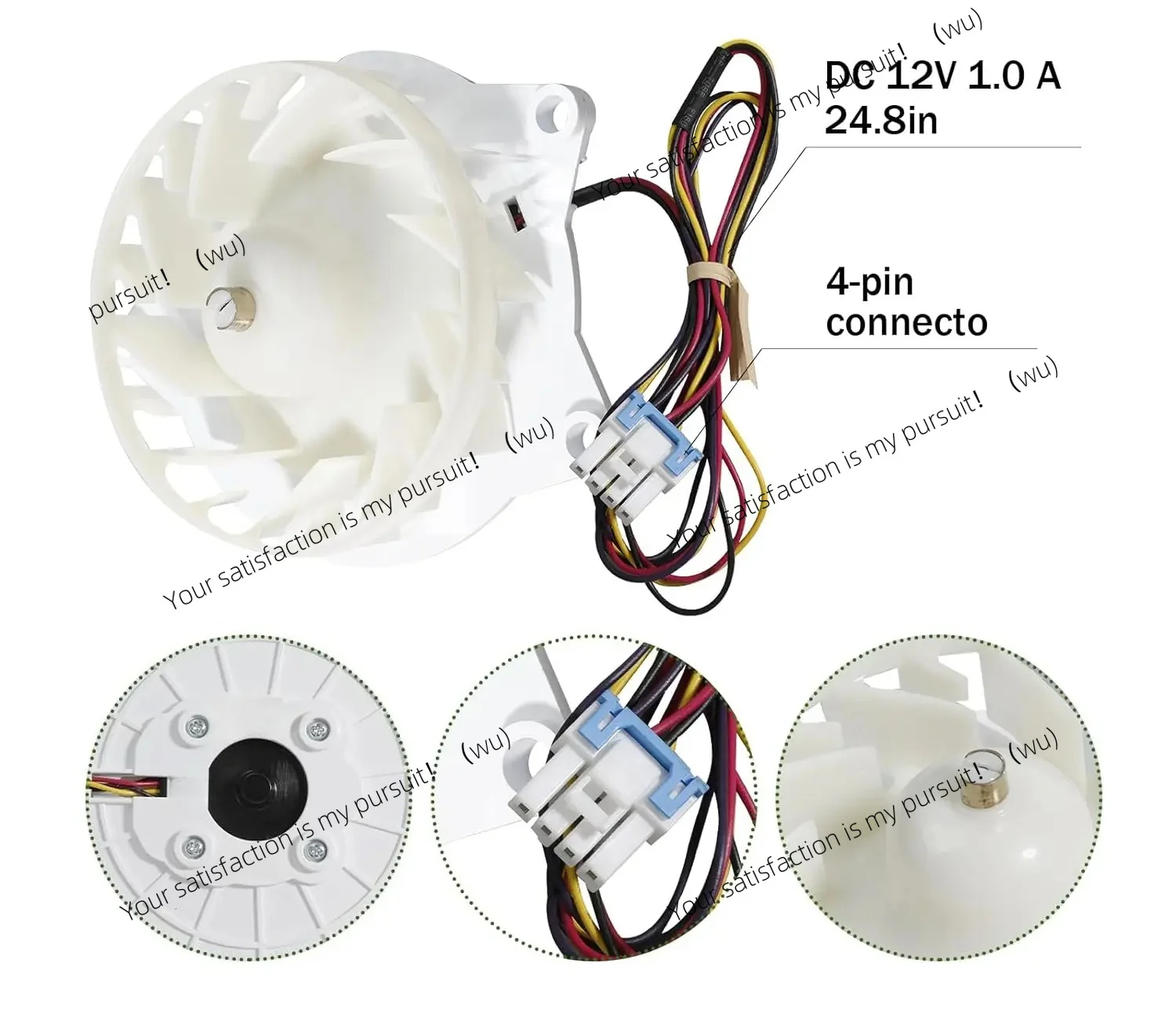 for  Refrigerator Fan EAU63503706 Evaporator Fan BLDC 12V 1A DC Fridge Fan Motor Part Z40E12MS1A0-57K06 RMT62629
