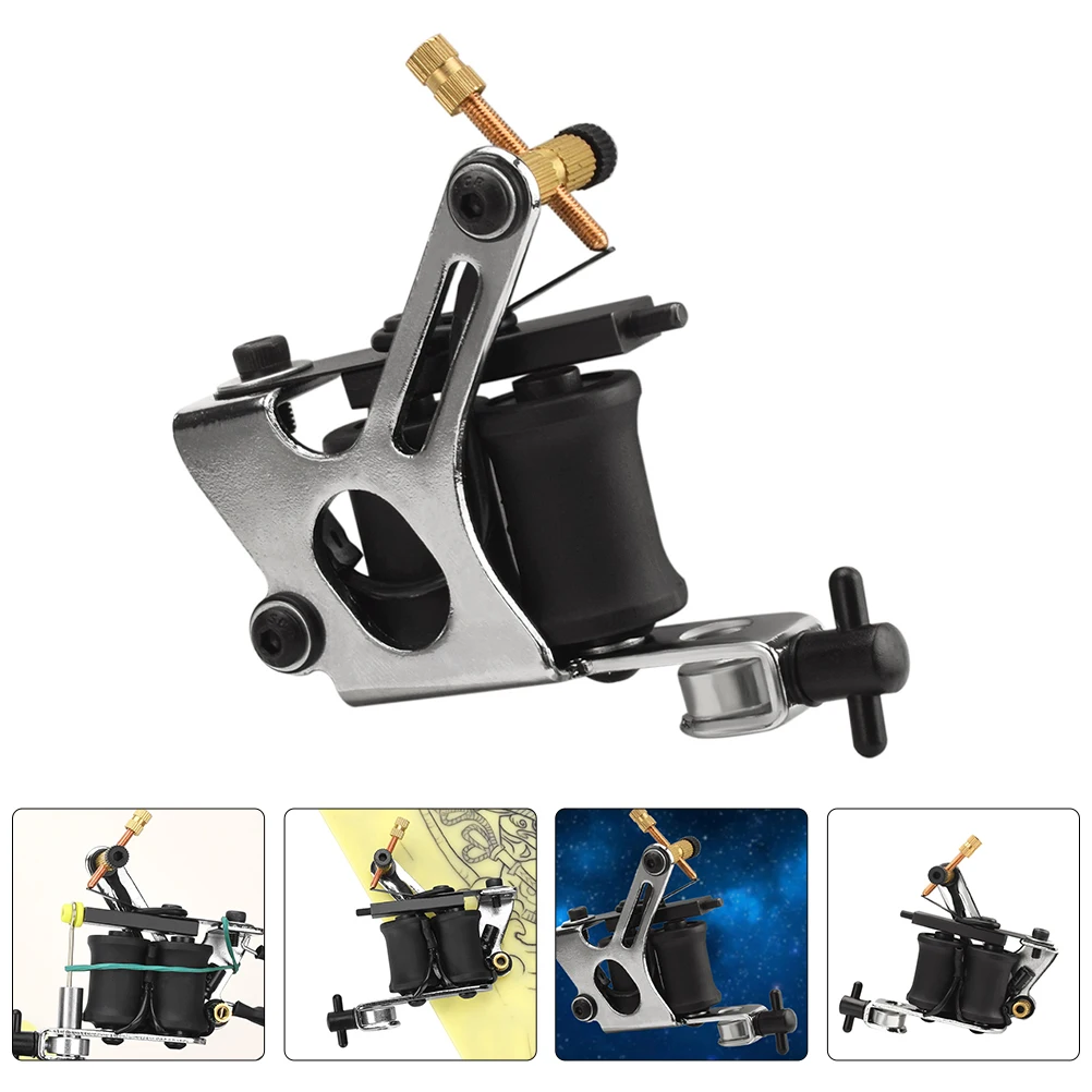 1 قطعة آلة الوشم لفائف الحديد مطلي المحمولة تصميم دائم أداة بطانة عالية الأداء لمعدات الوشم #3