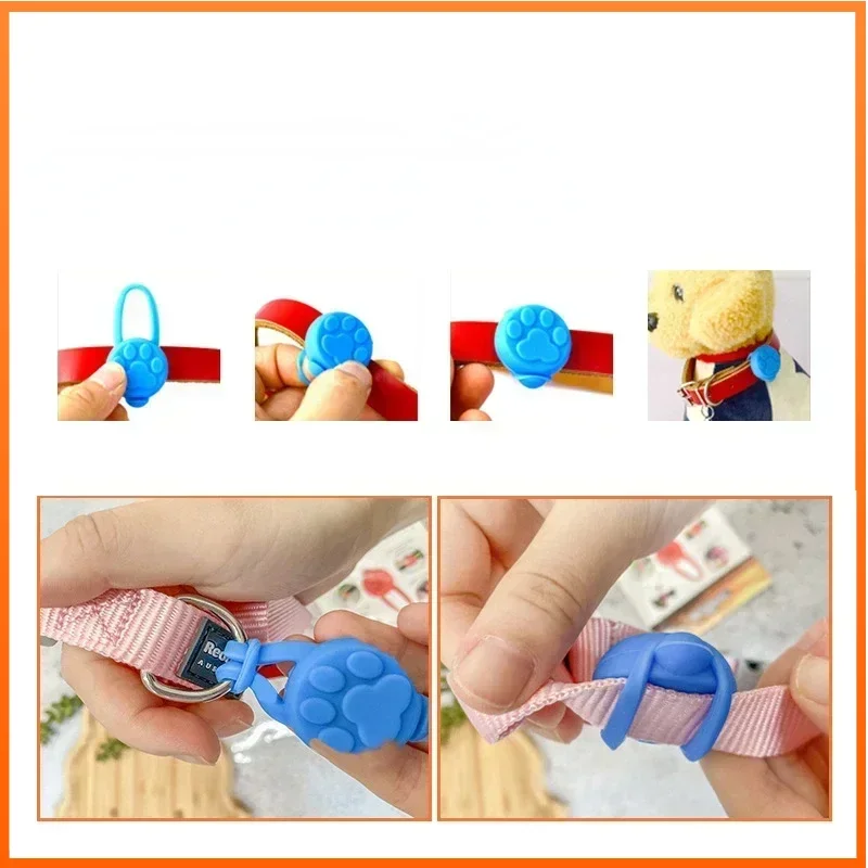 

Colorful LED Flashlight Pet Collar Glowing Pendant Night Safe Cat Dog Leader Necklace Bright Glowing Decorative Pet Accessory