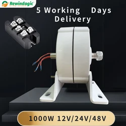Low Speed 600RPM 1000W12V 24V 48V 3 Phase Gearlessermanent Magnet Generator AC Alt Pernators For Wind Turbine DIY 1KW