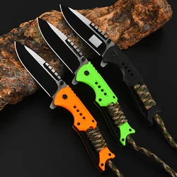 New Outdoor Multifunctional High Hardness Stainless Steel Folding Machete Camping Survival Portable Self-Defense Pocket Knife