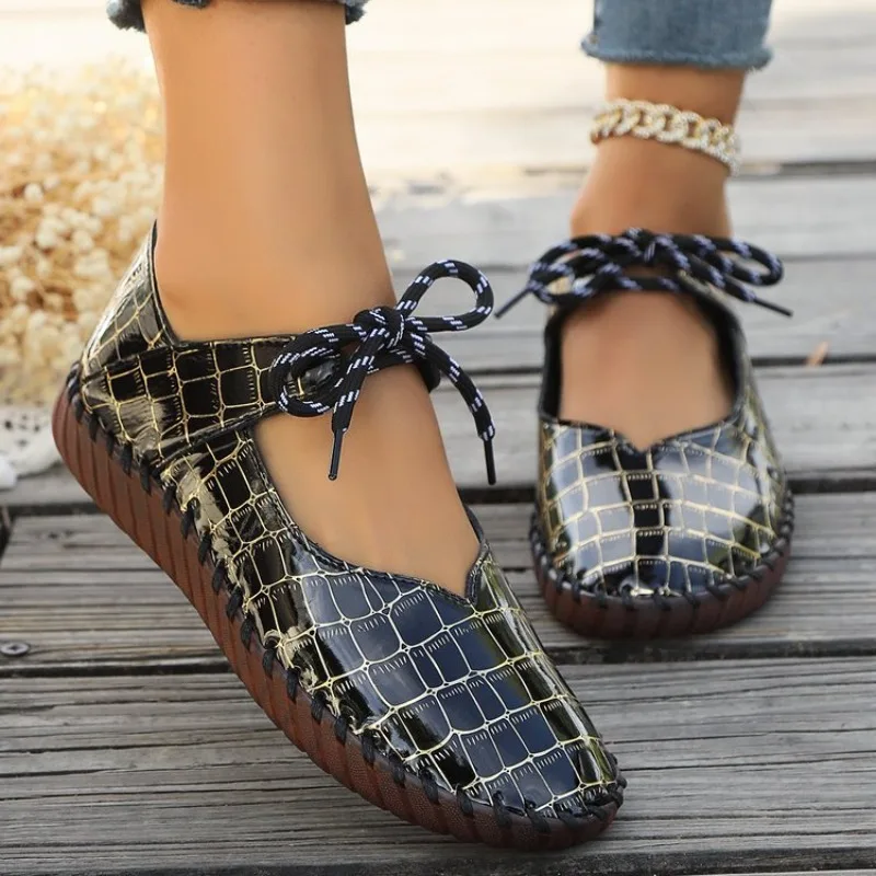 Zapatos planos informales para mujer, zapatillas de deporte a la moda de verano, zapatos deportivos con cordones para caminar, zapatos para correr de diseñador para mujer, Zapatos De Mujer