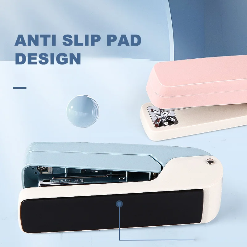 HUAJIE 360° °   Rotierender Hefter, 3 Winkel 45 ° /90 ° /Standard, passend für 24/6 und 26/6 Heftklammern, Metall+ABS, Heftklammern 25 Blatt