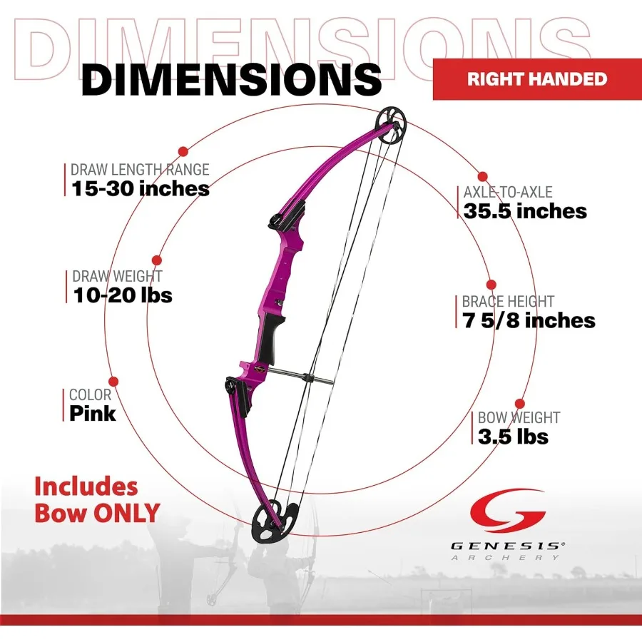 Genesis Original Bow Lightweight Archery Compound Bow Left and Right Hand Options