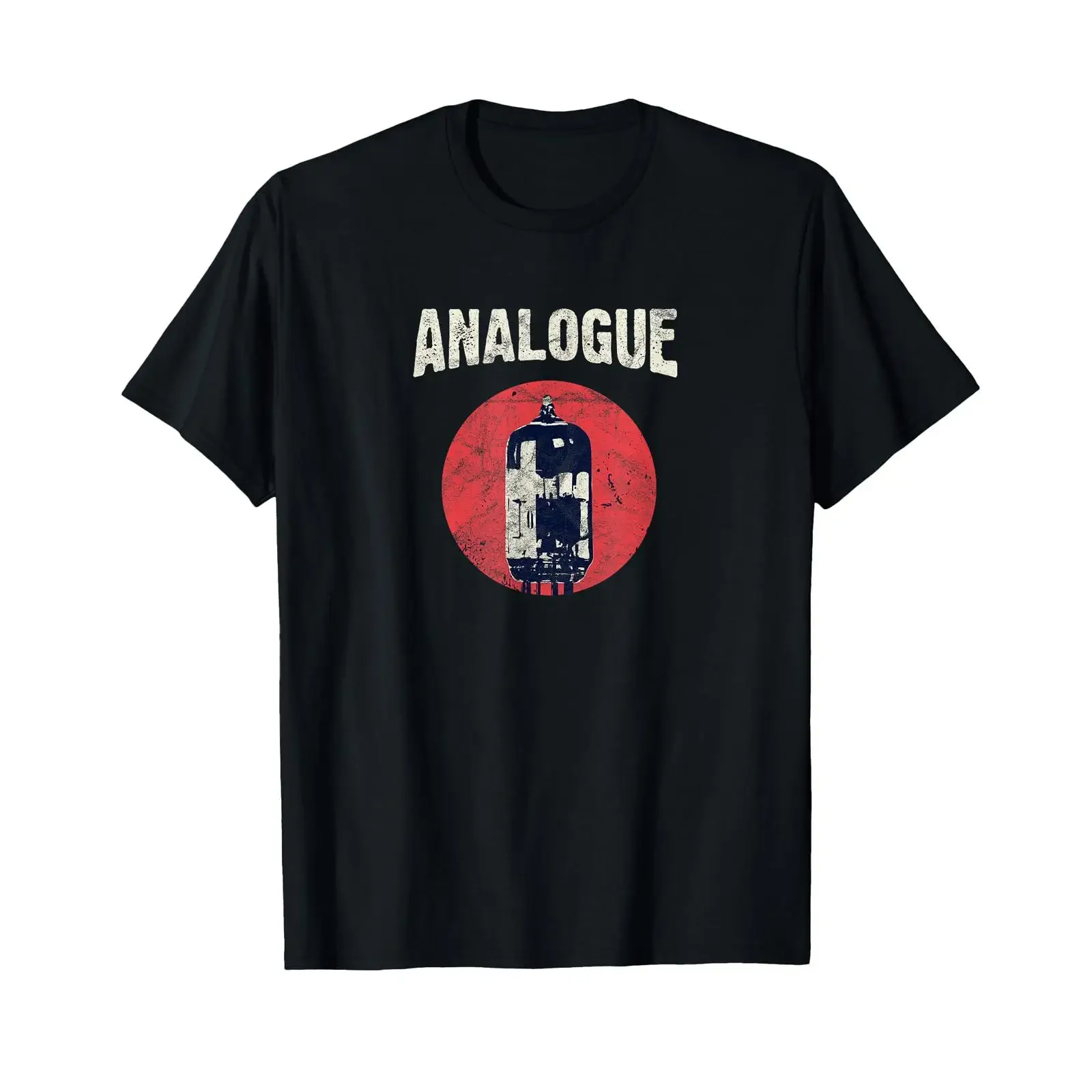 Vintage Analogue Vacuum Tube Amp T Shirt for Audiophile Music Producer Electronic Synth Audio Fan vintage Washed graphic homme