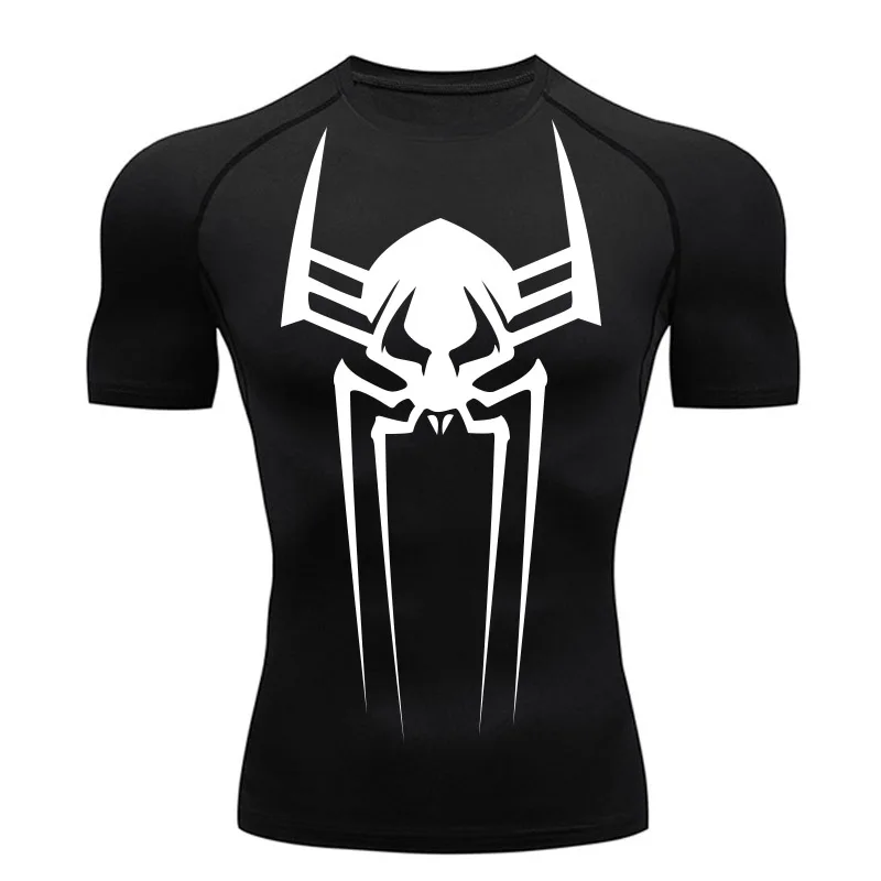 Compressie Shirt Heren Hardloop T Shirt Korte Fitness Top Sport Snel Droog Lange Bodybuilding Second Skin Gym Workout Kleding 2099