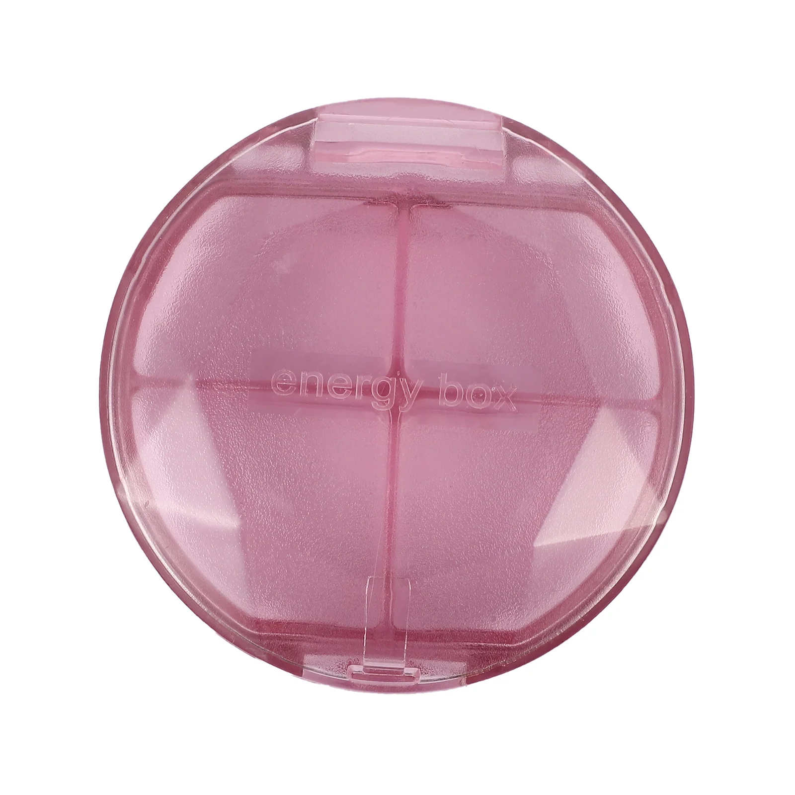 

1pc Portable Mini Pillbox Cute Medicine Organizer Lightweight Travel Storage Case Pink Outdoor Food Grade Safe Practical Sealing
