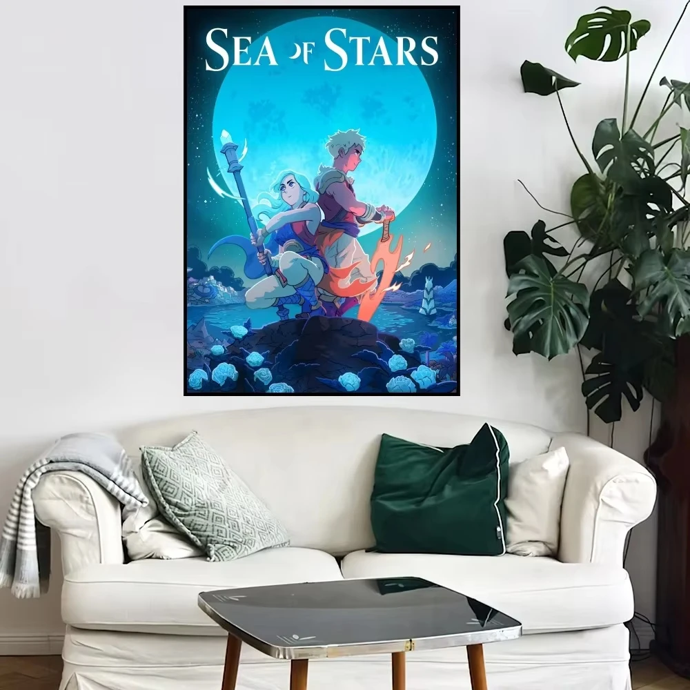 Sea of Stars Game Poster Small Bar Coffee House Decor Aesthetic Art Wall Painting Indoor