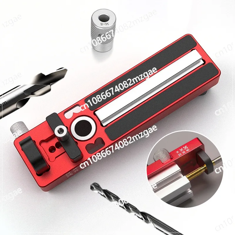 Through Hole Positioning and Tapping Assistant for Aluminum Profiles, M6 M8 Countersink Drill Guide with Manual/Electric Tapper