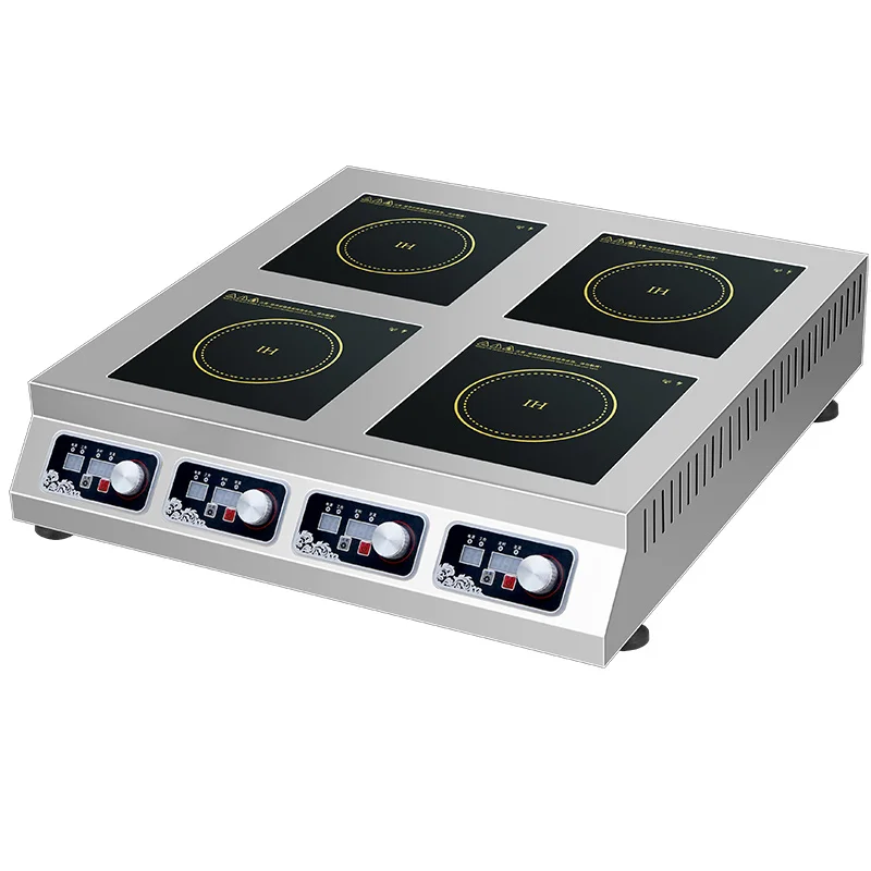 

Индукционная плита HELAXEN 3500W с высокой мощностью, коммерческая, многоконфорочная, из нержавеющей стали (легкая очистка)