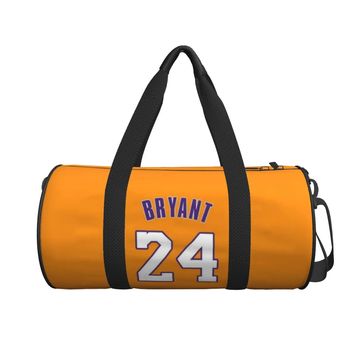 Tas ransel bepergian kapasitas besar, tas perjalanan basket k-kobe Bryant 24 Orange, tas koper penyimpanan ringan