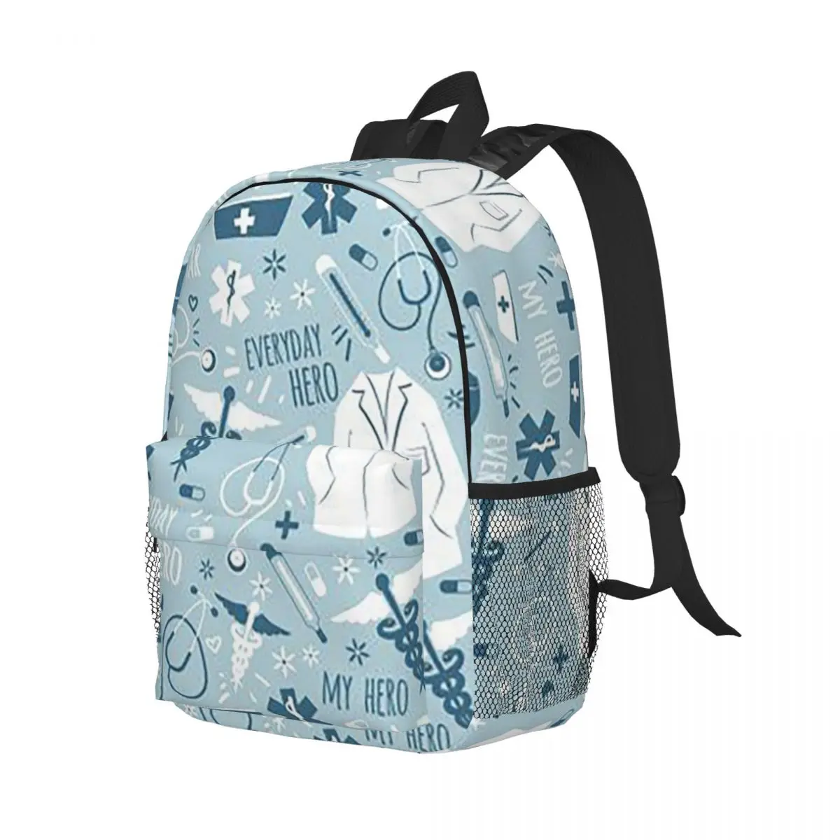 

Doctor Nurse Enfermera En Apuros Backpack Student Boys Girls BookBag Kids School Bag Laptop Shoulder Bags for Men Women