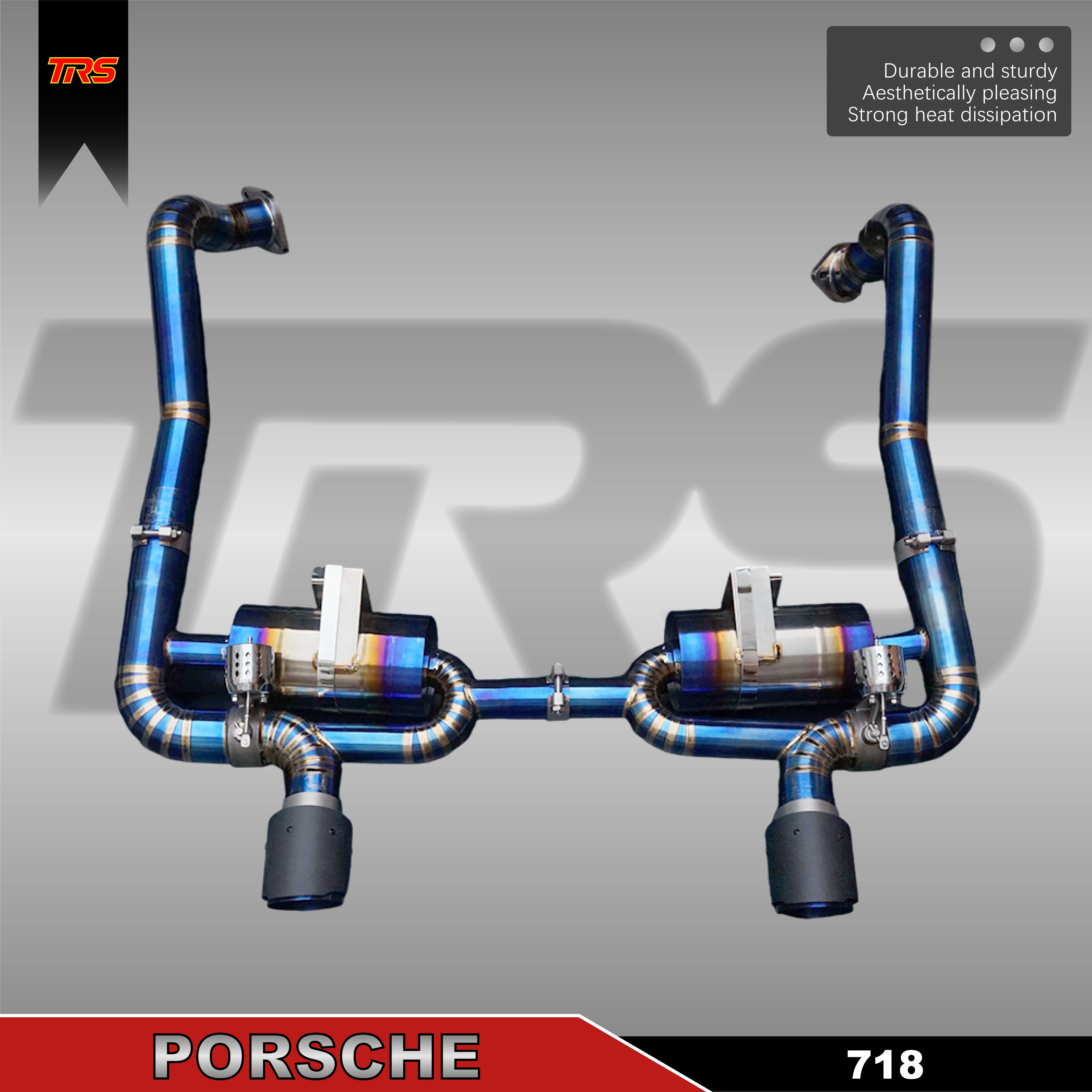 

Titanium Valvetronic System for 982 Mid-Engine Sports Car - H4 Turbo Sound, APP Control, Dual/Quad Tips