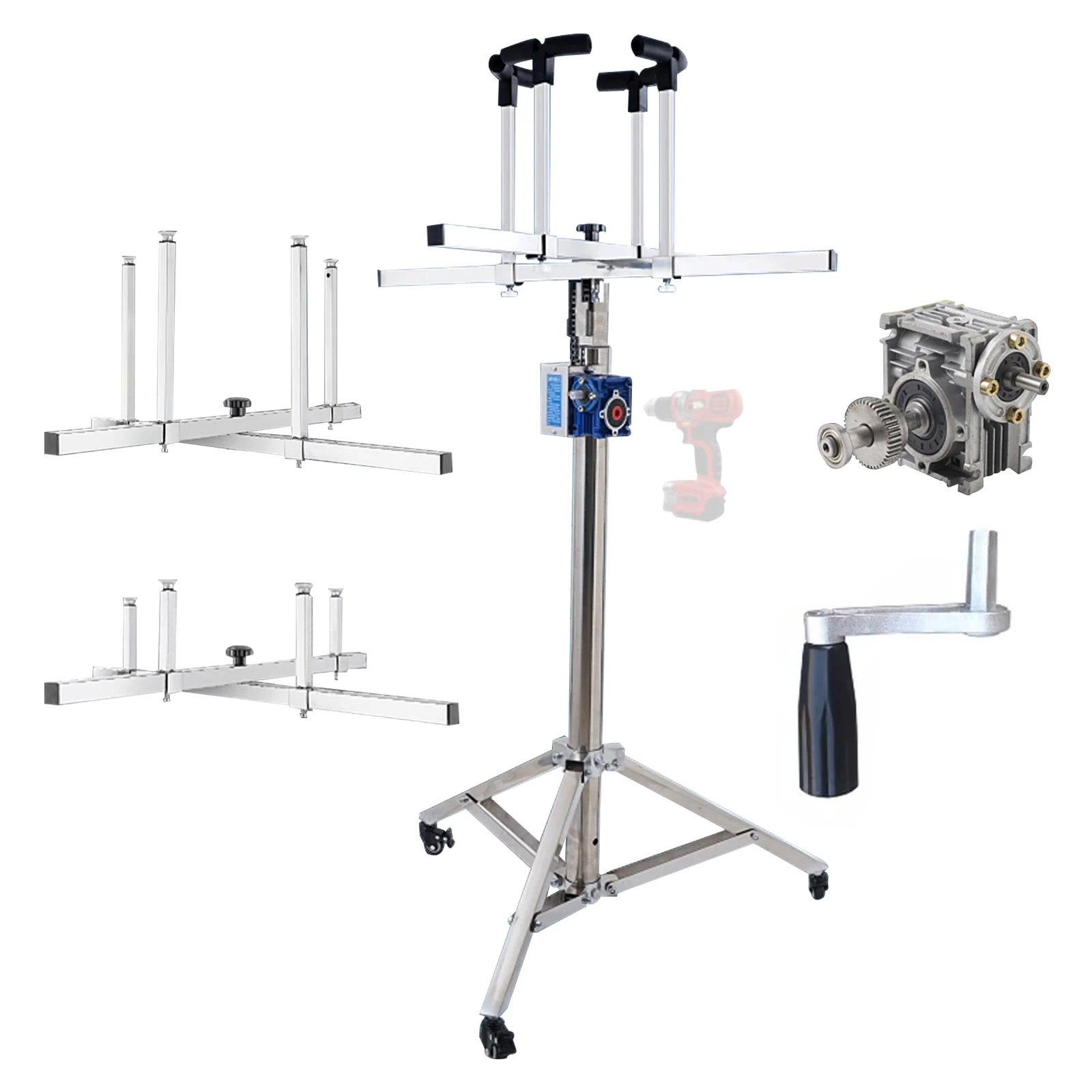 Manual Large Chandelier Lift, Ceiling Light Installation Bracket, Adjustable Heavy-duty Lighting Fixture Installation Tool