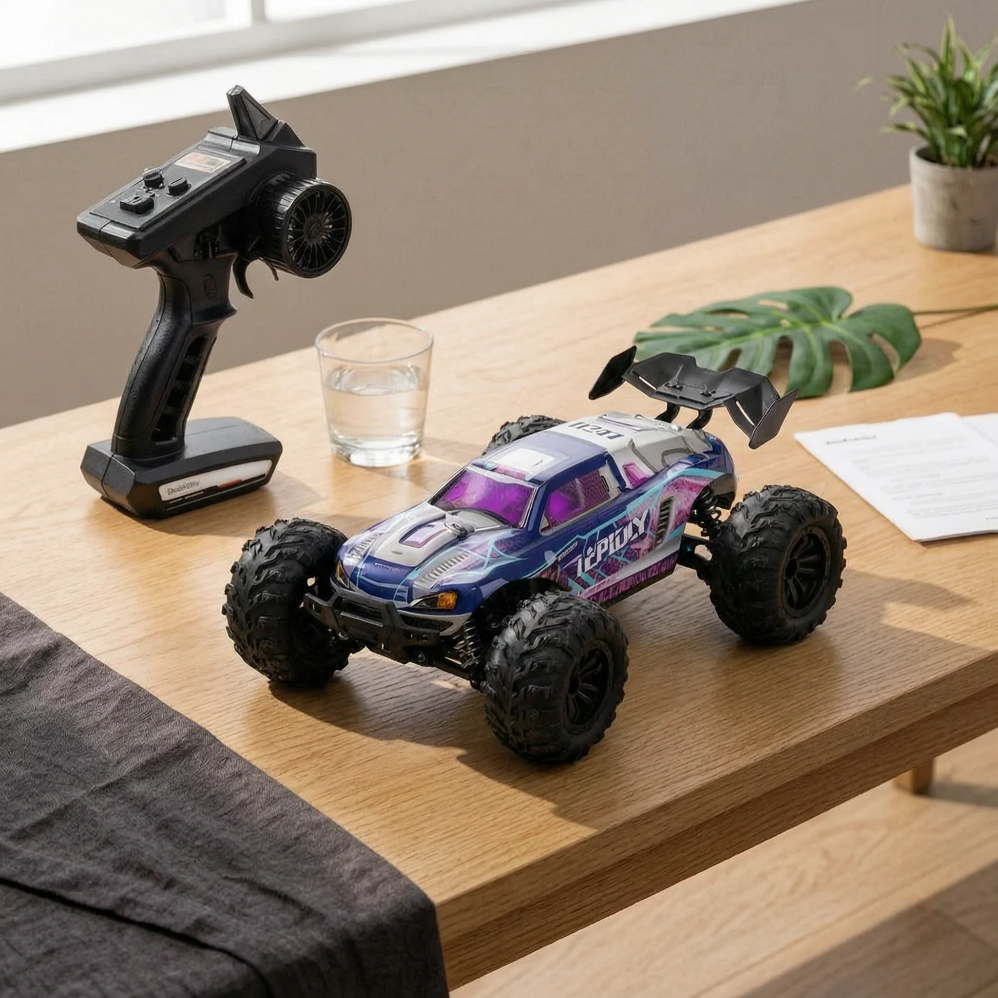 

All-Terrain RC Car Knobby Tires RC Buggy Wireless Control Car Printed Graphics Computer Toy Ready to Run