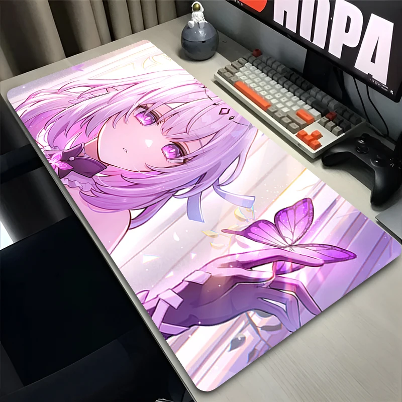 Mouse Pad Honkai Star Rail Castorice Laptop Anime Extended Desktop Mat Computer Gamer Mousepad Gaming Accessories Keyboard Pad