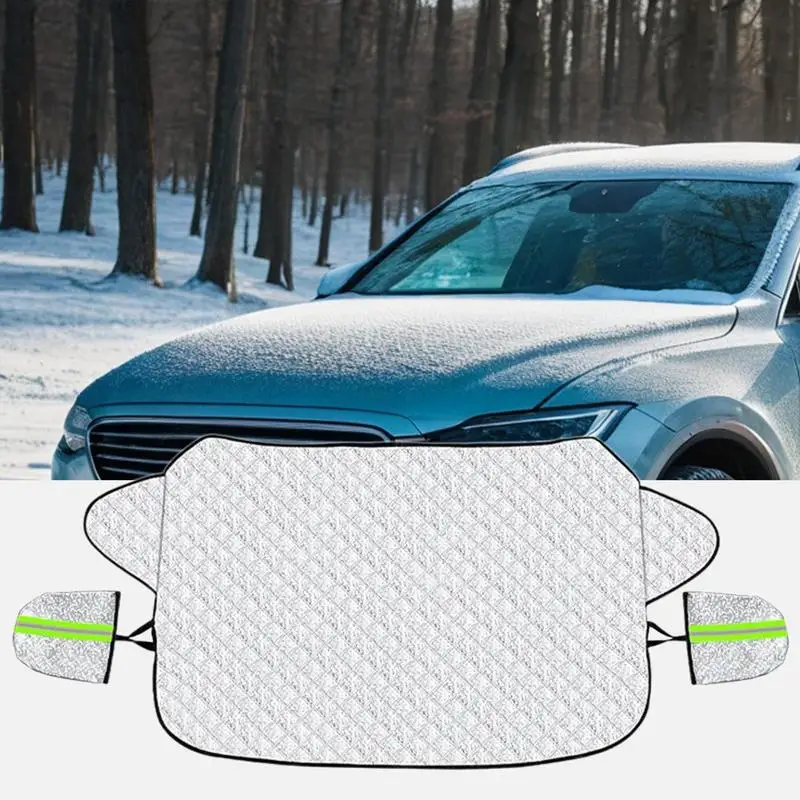 

Automotive Windshield Snow Covers Winter Windshield Frost Cover Heavy Duty Frost Guard Multifunctional Car Window Sunshade Ice