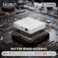 MOES Tuya Zigbee3.0 Matter Thread Gateway Smart Home Bridge Hub Support Voice Control Alexa Siri Homekit Smartthings Google Home