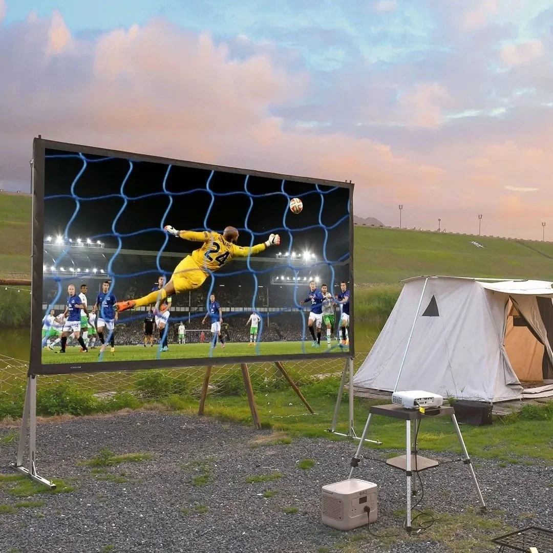 

16:9 120-inch 150-inch 16:9 4K Portable Outdoor/Indoor Projector Screen with Stand and Carrying Bag